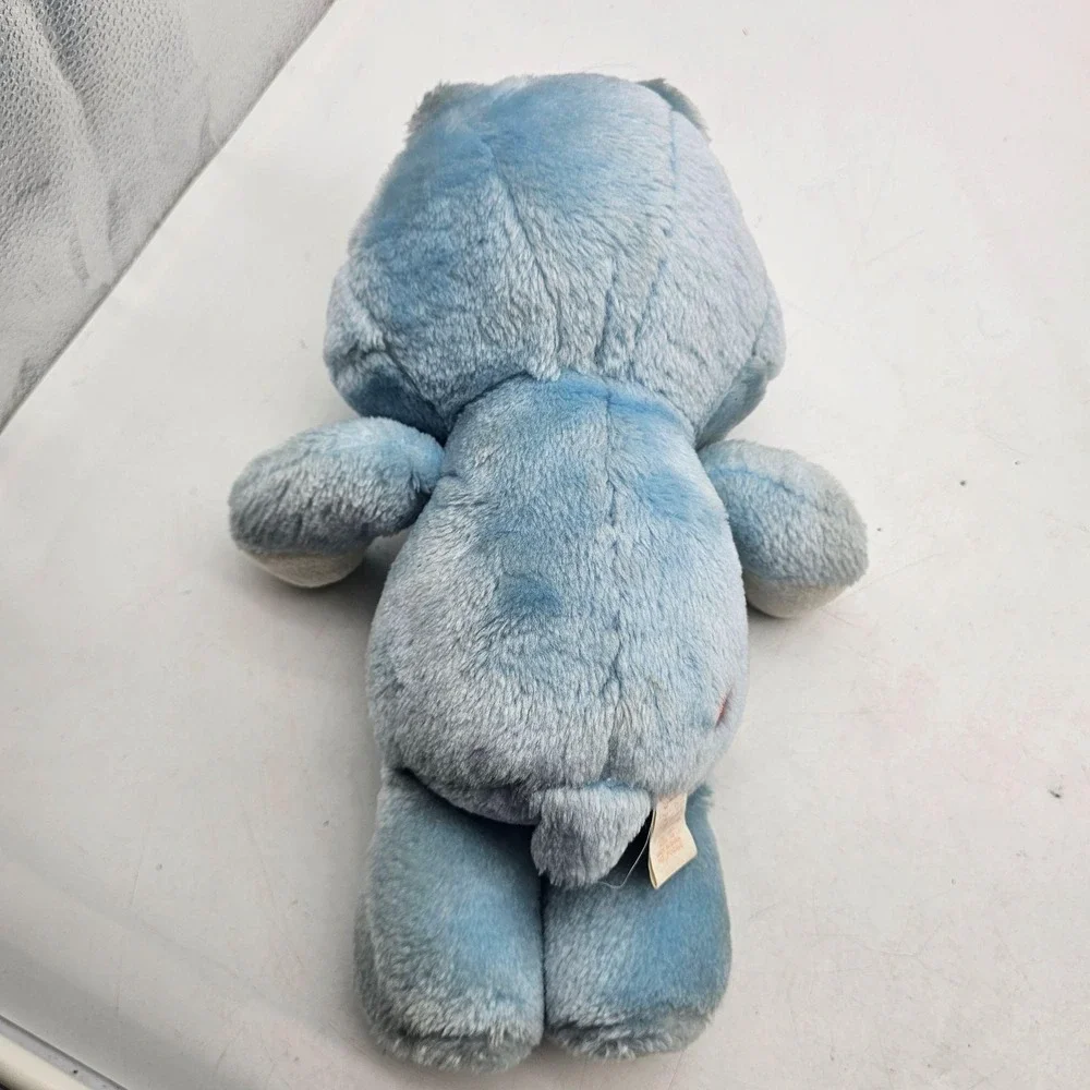 Vintage Kenner Care Bears Grumpy Bear Plush Stuffed Small Blue 1983 Washable